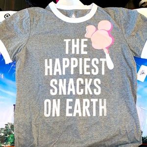 Disney Parks Mickey Bar Snack Ringer T Shirt